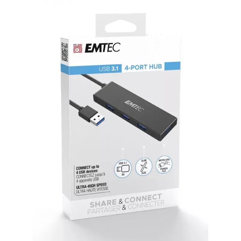 Hub Emtec T620A Type-A Classic USB 3.2 Gen 1