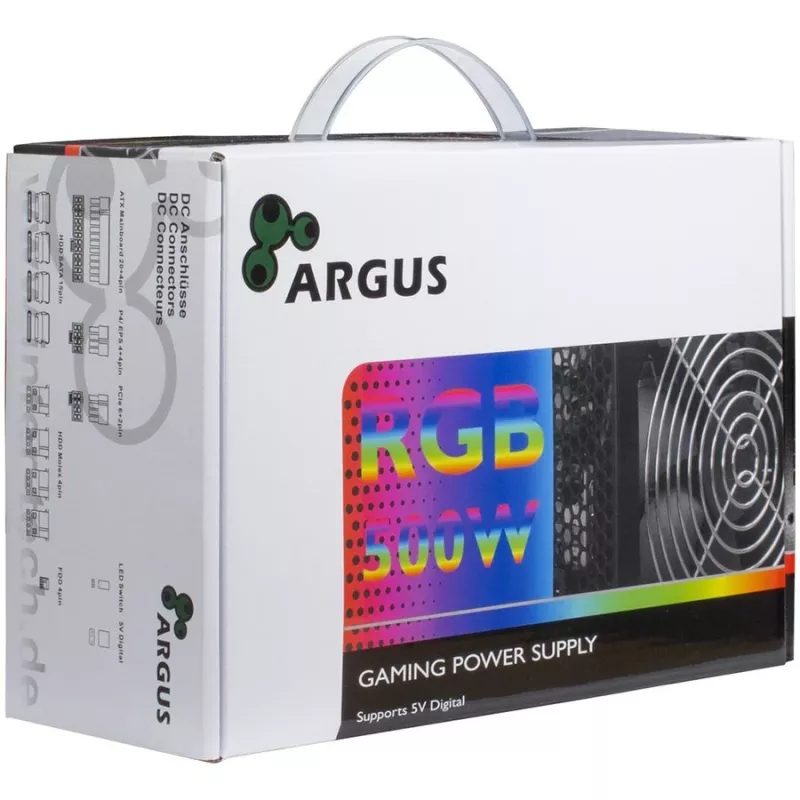 Zasilacz INTER-TECH Argus RGB 80PLUS Bronze 500W Retail
