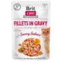 Mokra karma dla kota Brit Fillets in Gravy — filety z łososia w sosie, saszetka 85 g, BRIT Care, koty dorosłe, wilgotność 82%