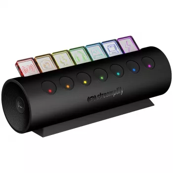 Streamplify HUB CTRL 7, 7x USB 3.0 Type A, RGB, 12V, EU Power kabel - czarny