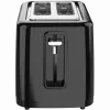 Toster elektryczny, czarny, 220-240V, 50-60Hz, 780-930W, 2 szczeliny, 3 tryby, 7 poziomów opiekania