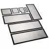 Zestaw filtrów przeciwkurzowych Demciflex do Lian Li O11 Dynamic XL - czarny/czarny