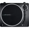 AT-LP70XBTBS, Gramofon czarny/srebrny, Wbudowany przedwzmacniacz gramofonowy, Bluetooth, w pełni automatyczny, napęd paskowy