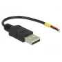 Kabel USB DeLOCK 85250 USB 2.0 0,1 m Czarny