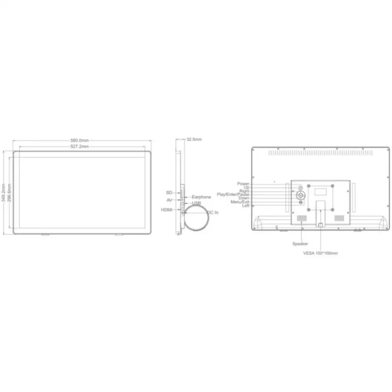 Braun DigiFrame 240 Business Line 60,96 cm (24,0 cala)