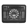 Podkładka chłodząca MEDIA-TECH MT2660 — chłodziarka do laptopa zasilana przez USB, 1 wentylator 13,5 cm, 20 CFM, 1000 RPM, 330×250×40 mm, 327 g, podświetlenie