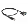 DeLOCK Adapter USB 2.0 na szeregowy RS-232 50 cm FTDI Czarny