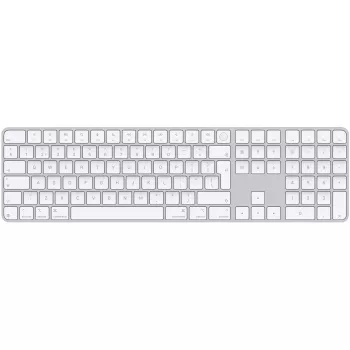 APPLE Magic Keyboard z Touch ID i klawiaturą numeryczną dla Mac z Apple silicon — holenderski — białe klawisze