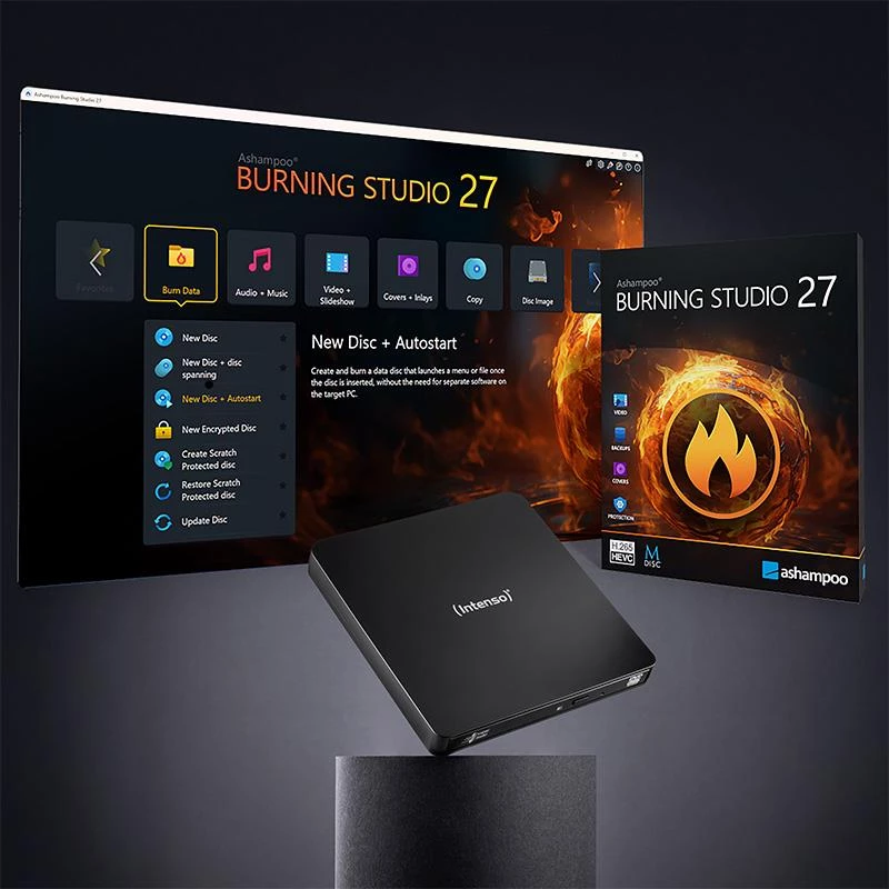 Nagrywarka DVD RW USB 3.2 EXT/CZARNA 5401400 Intenso