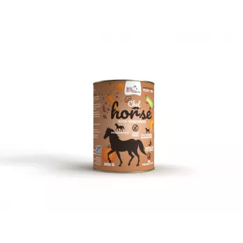 Mokra karma dla psa SYTA MICHA z koniną i warzywami 400 g — psy dorosłe, bez kurczaka, bezglutenowa