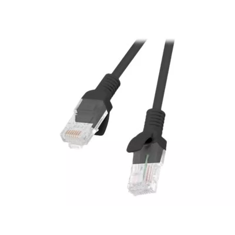 Kabel sieciowy LANBERG PCU5-10CC-0500-BK Cat5e U/UTP RJ-45 — 5 m, czarny, przewód CCA