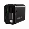 Ładowarka CANYON OnCharge 65RC z wbudowanym kablem USB-C, 65 W, 1x PD, 1x QC, wtyczka EU, czarna