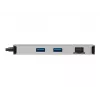 Stacja dokująca Eaton Tripp Lite USB-C, podwójny wyświetlacz - 4K 60 Hz HDMI, USB 3.2 Gen 1, koncentrator USB-A, GbE, czytnik kart, ładowanie 100W PD, szary
