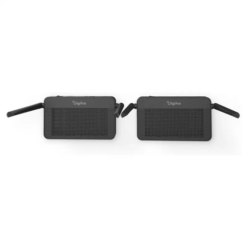 Zestaw bezprzewodowego przedłużacza HDMI KVM DIGITUS DS-55360 — nadajnik i odbiornik, bezprzewodowy, 100 m, 4K/60Hz, HDMI, USB-A/USB-C