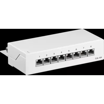 Goobay 62067 - RJ45 - Cat6a - 22/26 - Biały - Montaż w szafie rack - 1U (62067)