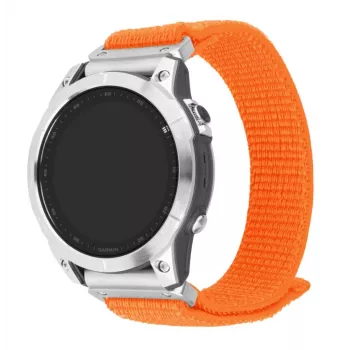 Pasek do zegarka FIXED Sporty Strap QuickFit 26 mm, długość 160–210 mm, pomarańczowy