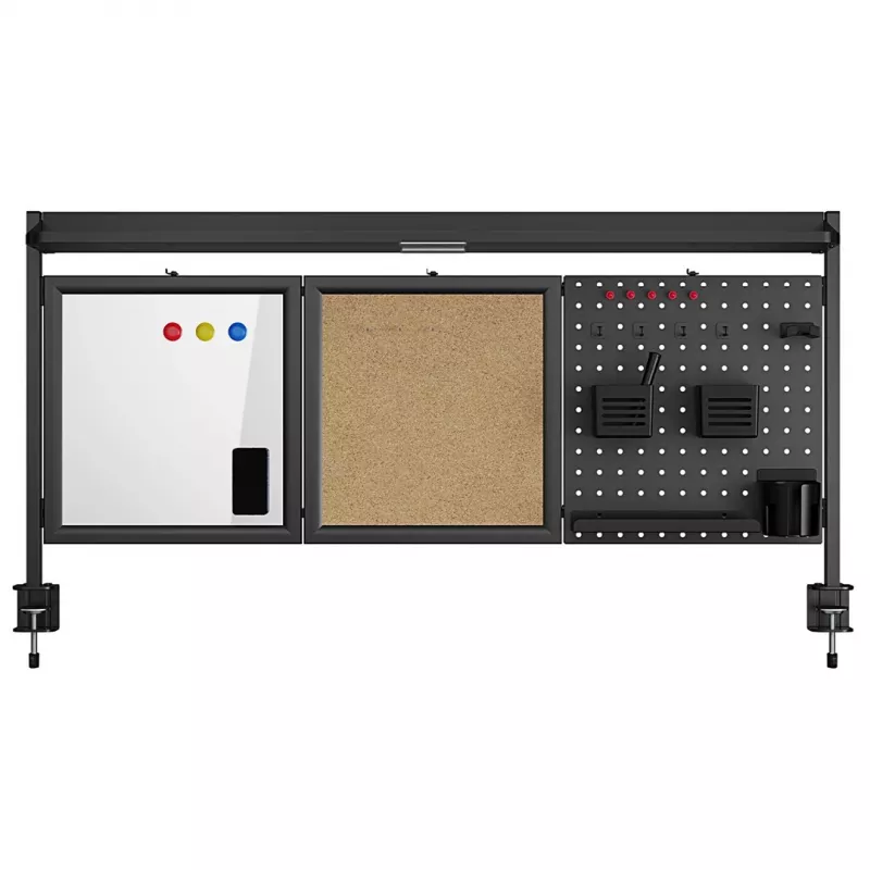 Przegroda biurkowa ergo office ER-300 B, szerokość 1250 mm, maks. obciążenie 10 kg