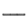Patch panel 1U LANBERG PPS6-1024-B, 24-port Cat6, metal, czarny, 442×114,5×44,5 mm