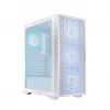Obudowa PC LOGIC Dart Pro Midi ARGB biała — Midi Tower, ATX, 456×200×385 mm, maks. GPU 34 cm, wysokość chłodzenia CPU 155 mm, 3x120 mm przód + 1x120 mm tył, USB 3.0 x2, USB-C x1