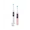 Braun Oral-B iO Series 6 Duo Elektryczna Szczoteczka do Zębów 2-Pak Biały/Różowy