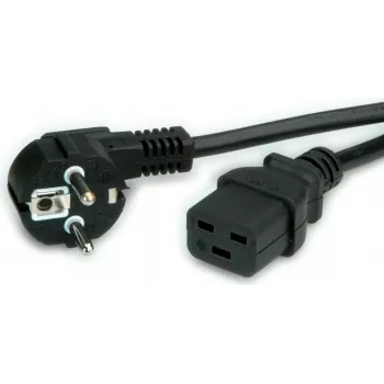Kabel zasilający VALUE ROLINE CEE7/7 - C19 16A, 0,8m (19.99.1551)