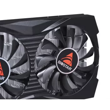 Karta graficzna dyskretna BIOSTAR GeForce GTX 1050 4 GB GDDR5, 1455 MHz boost, 128-bit, PCIe 3.0, 2 wentylatory