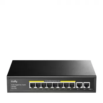 Przełącznik sieciowy Cudy GS1010PE Gigabit Ethernet 10 portów PoE Czarny