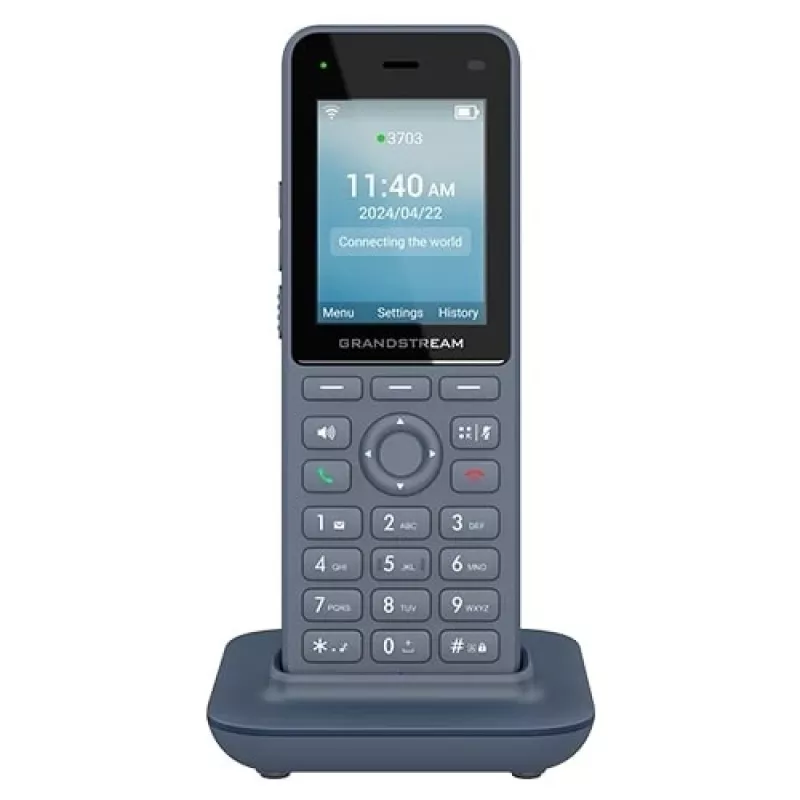 Grandstream Networks WP8256 telefon IP antracytowy 3 linie LCD Wi-Fi