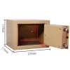 Key box Extralink S-404 home office gold — montowana na ścianie skrzynka na klucze, kompaktowy sejf na klucze