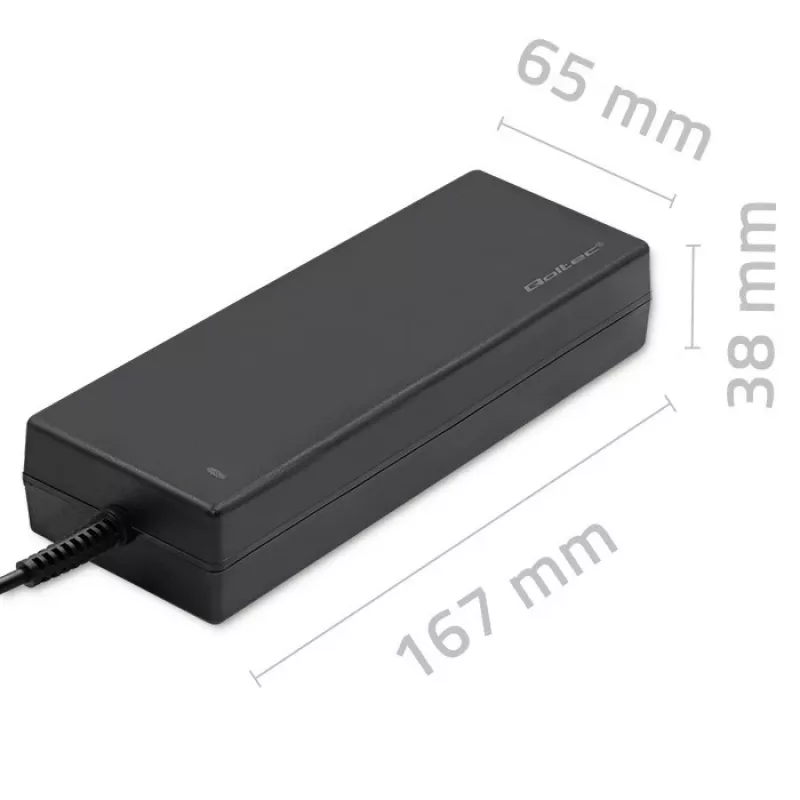 Qoltec 120W Zasilacz sieciowy | 12V | 10A | 5.5*2.5 | + kabel zasilający