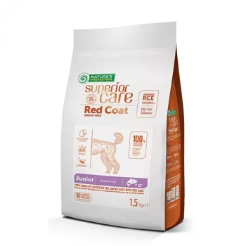 NATURE'S PROTECTION Superior Care Czerwony Coat Grain Free Junior Small Łosoś z krylem - sucha karma dla szczeniąt - 1.5 kg