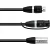 adapter kablowyowy EUROLITE 30227869 IP XLR 3-pin męski na 2× IP XLR 3-pin żeński