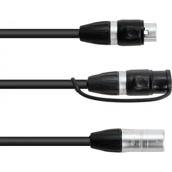 adapter kablowyowy EUROLITE 30227869 IP XLR 3-pin męski na 2× IP XLR 3-pin żeński