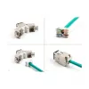 DeLOCK 88118 moduł Keystone płaski czarny RJ-45 10 szt.