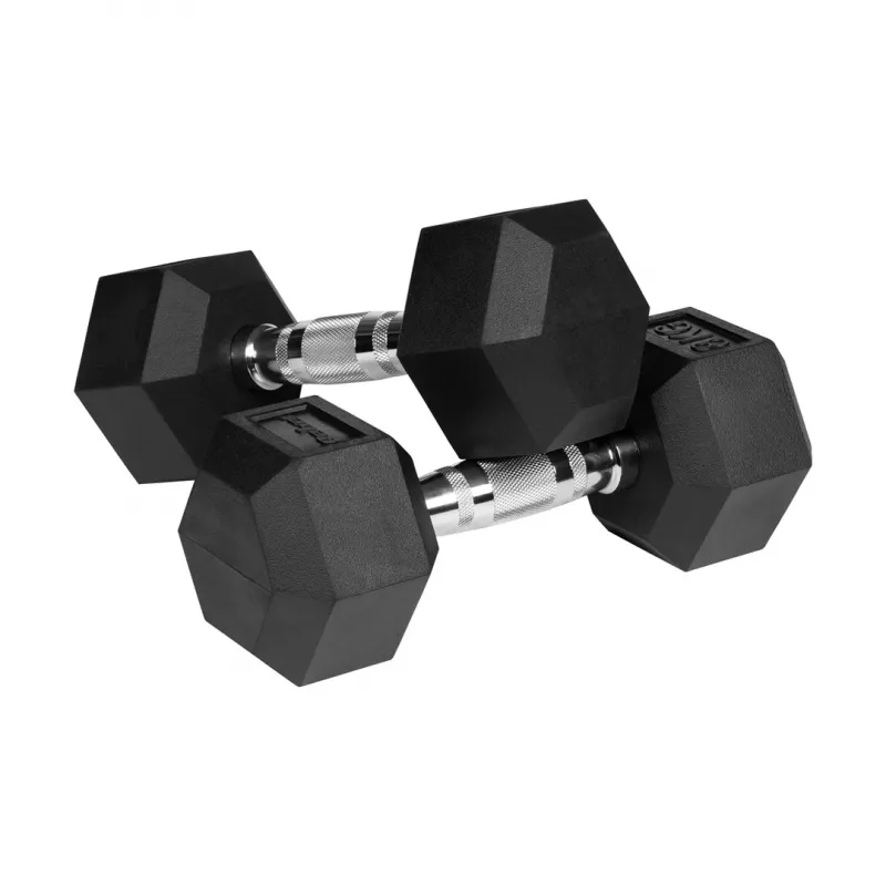 REBEL ACTIVE Hantle żeliwne powlekane gumą 2x8 kg