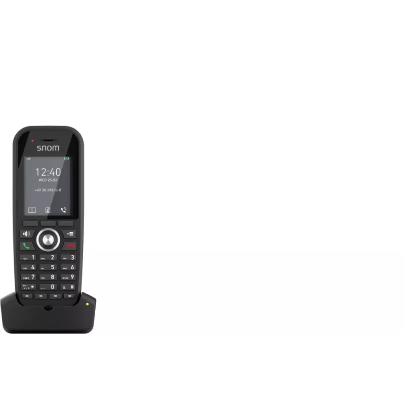 DECT telephone Snom M30 IP DECT Handset Wireless handset Czarny