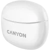 Słuchawki Bluetooth Canyon TWS-5, z mikrofonem, BT V5.3 JL 6983D4, pasmo przenoszenia: 20Hz-20kHz, bateria słuchawek 40mAh*2 + etui ładujące 500mAh, USB-C