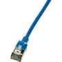 Kabel sieciowy LogiLink cienki U/FTP 1 m Cat6a U/FTP (STP) niebieski (CQ9036S)