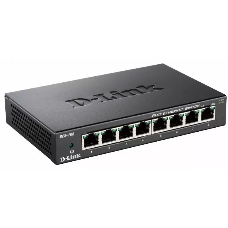 D-Link DES-108 Czarny
