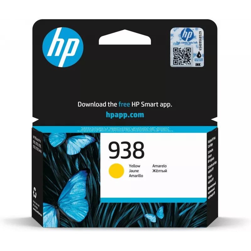 HP 938 Żółty oryginalny wkład atramentowy