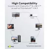 Kabel adaptera USB, wtyk USB-C > wtyk DisplayPort, 4K 60Hz (czarny/srebrny, 1 metr, kabel w oplocie)