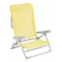 Krzesło turystyczne Outwell 410145 — składane krzesło 2-nożne, żółte, obciążenie do 120 kg, 4,8 kg, 540×620 mm
