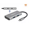 USB Hub DeLOCK Zewnętrzny USB 10 Gb/s USB Type-C Hub 63260
