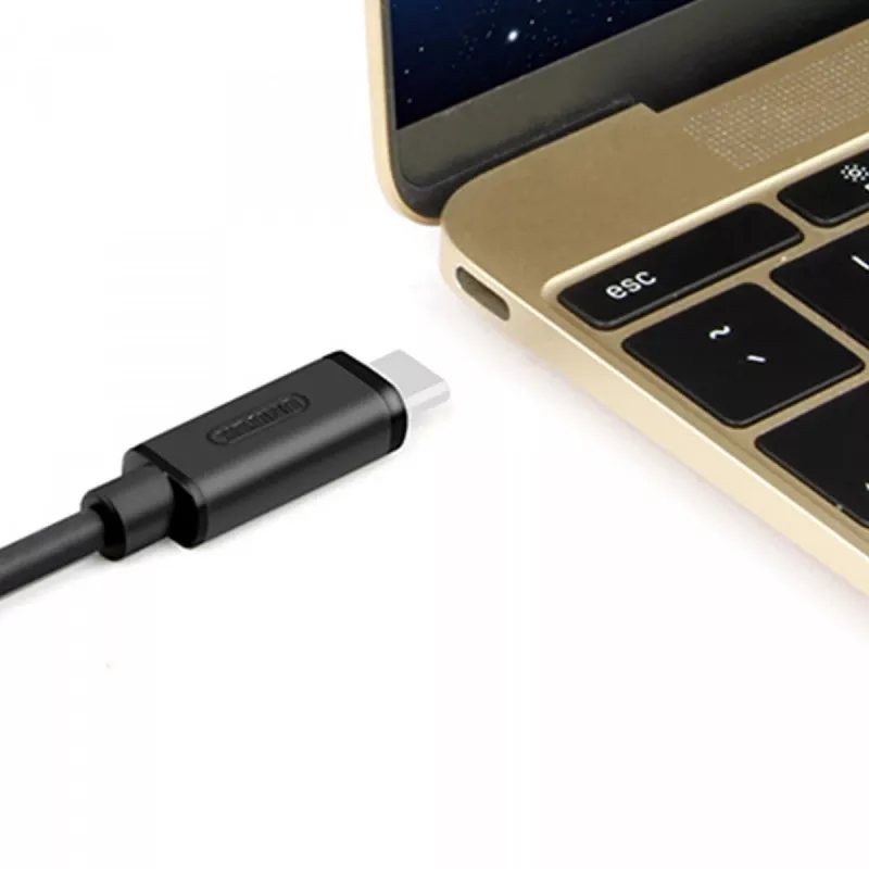 UNITEK Y-C474BK kabel USB USB 3.2 Gen 1 (3.1 Gen 1) 1 m USB A USB C Czarny