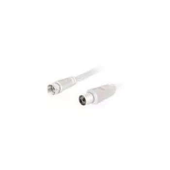 Kabel połączeniowy SAT/antenowy Wentronic Goobay, biały, 5 m - wtyk F IEC/gniazdo koncentryczne (11831)