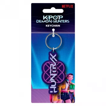 Brelok PVC z logo drużyny Huntrix z K-POP Demon Hunters