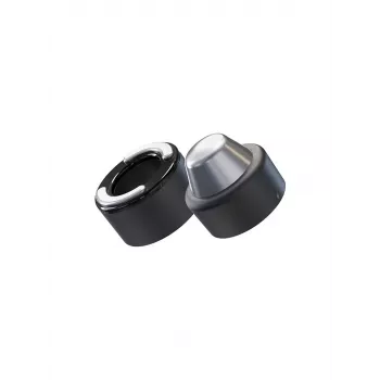 Masażer do twarzy Therabody Theraface Hot & Cold Rings FG Czarny — 67 mm, bezprzewodowy, 2 programy, wyświetlacz OLED