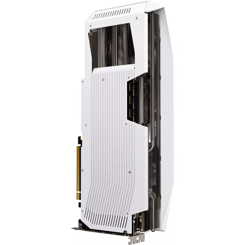 Karta graficzna XFX Radeon RX 9070 XT — 16 GB GDDR6, 256-bit, PCIe x16, 3 wentylatory, biała, 360 mm