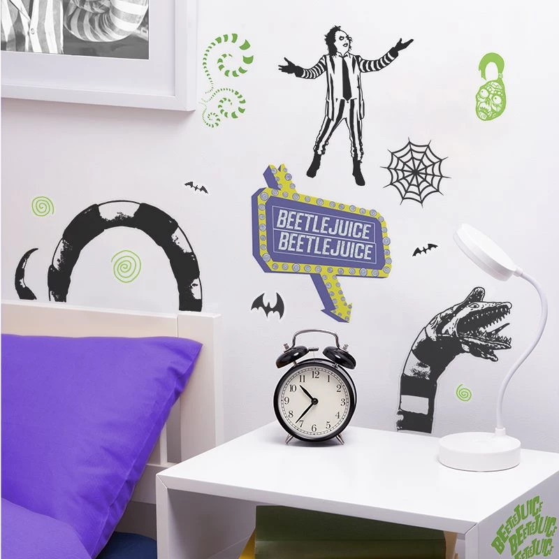 Naklejki ścienne Paladone Beetlejuice Design PP13439BJ – Zestaw dekoracyjnych naklejek ściennych