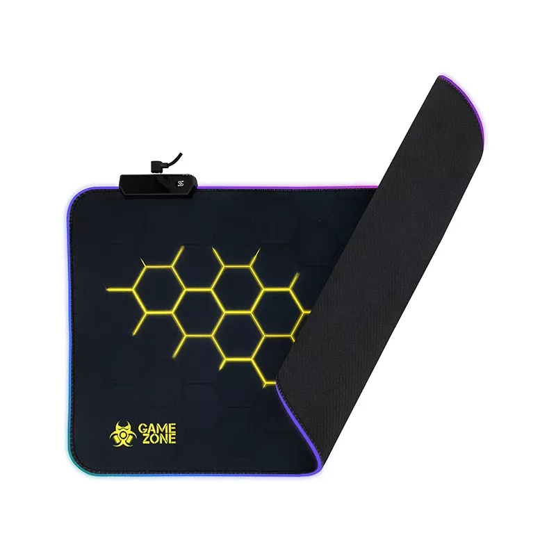 Podkładka pod klawiaturę i mysz TRACER GAMEZONE Hexy1 RGB 80/30/0,4